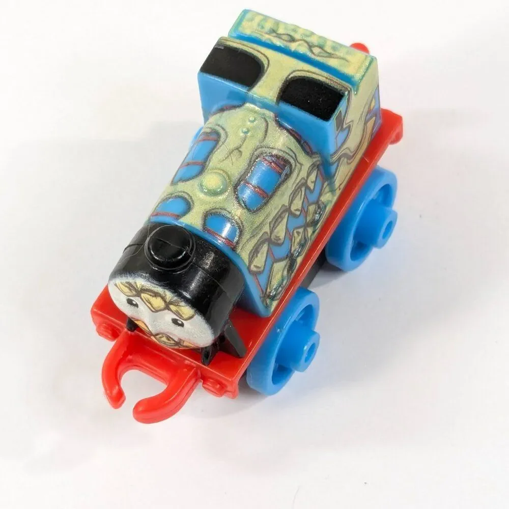 Thomas & Friends train mini Dino Gordon #607 dinosaur skeleton blue‎ spooky toy